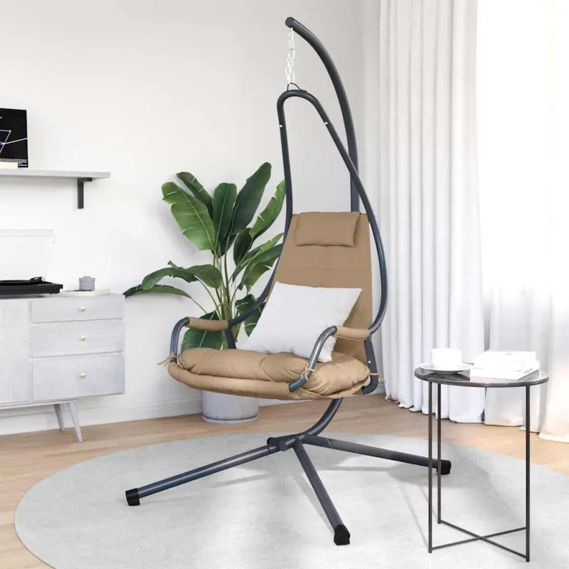 Kabantis kiaušinis Taupe 94 x 107 x 196,5 cm Plienas