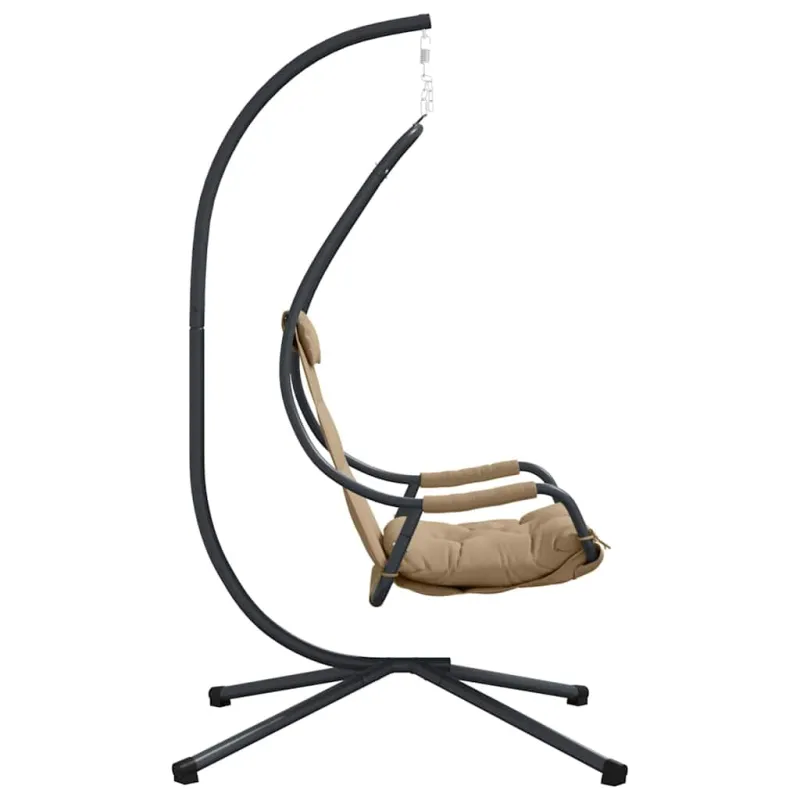 Kabantis kiaušinis Taupe 94 x 107 x 196,5 cm Plienas