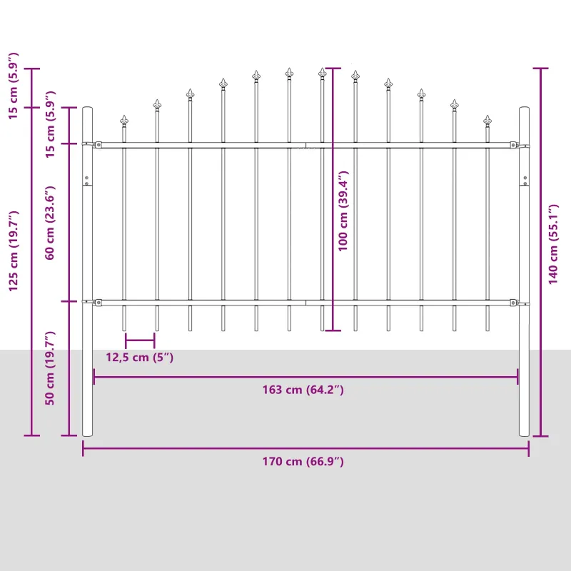 Sodo tvora Woerden Balta 170 x 140 cm