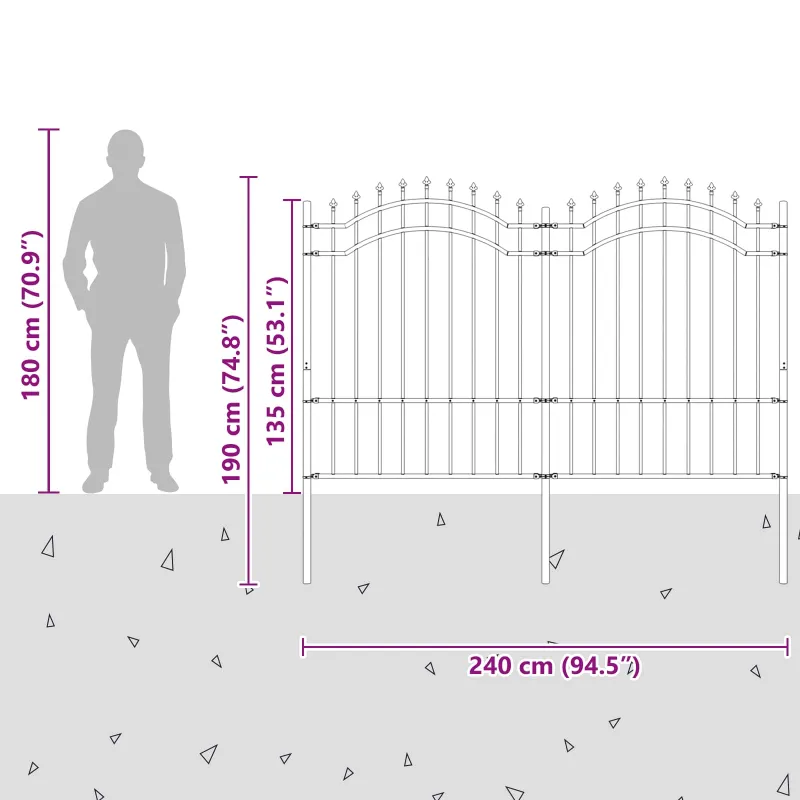 Sodo tvora Woerden Pilka 240 x 190 cm