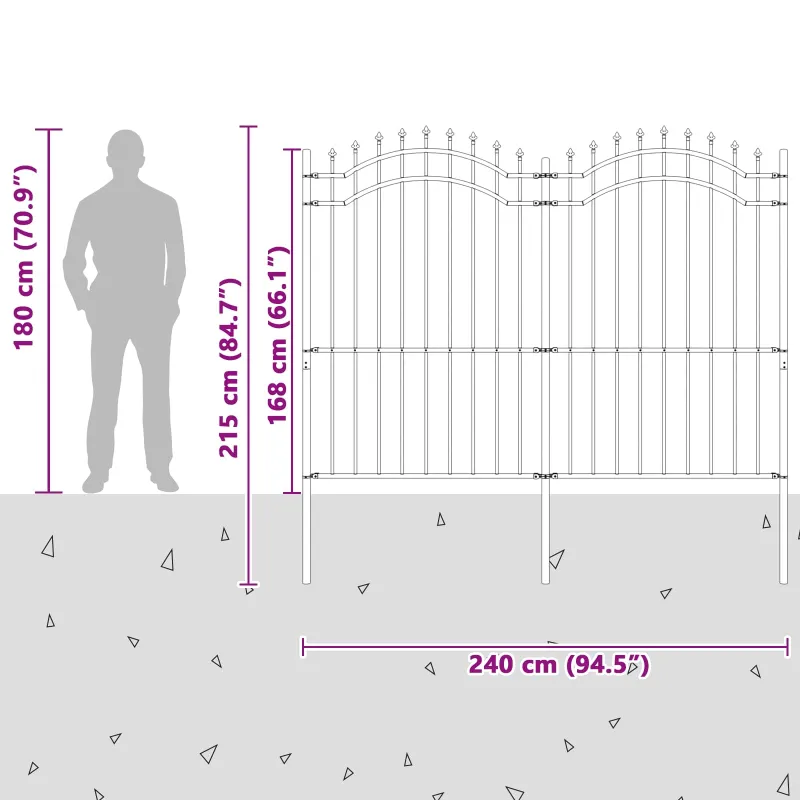 Sodo tvora Woerden Pilka 240 x 215 cm