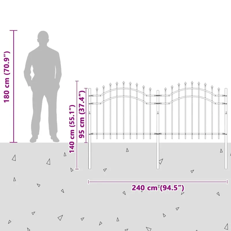 Sodo tvora Woerden Balta 240 x 140 cm