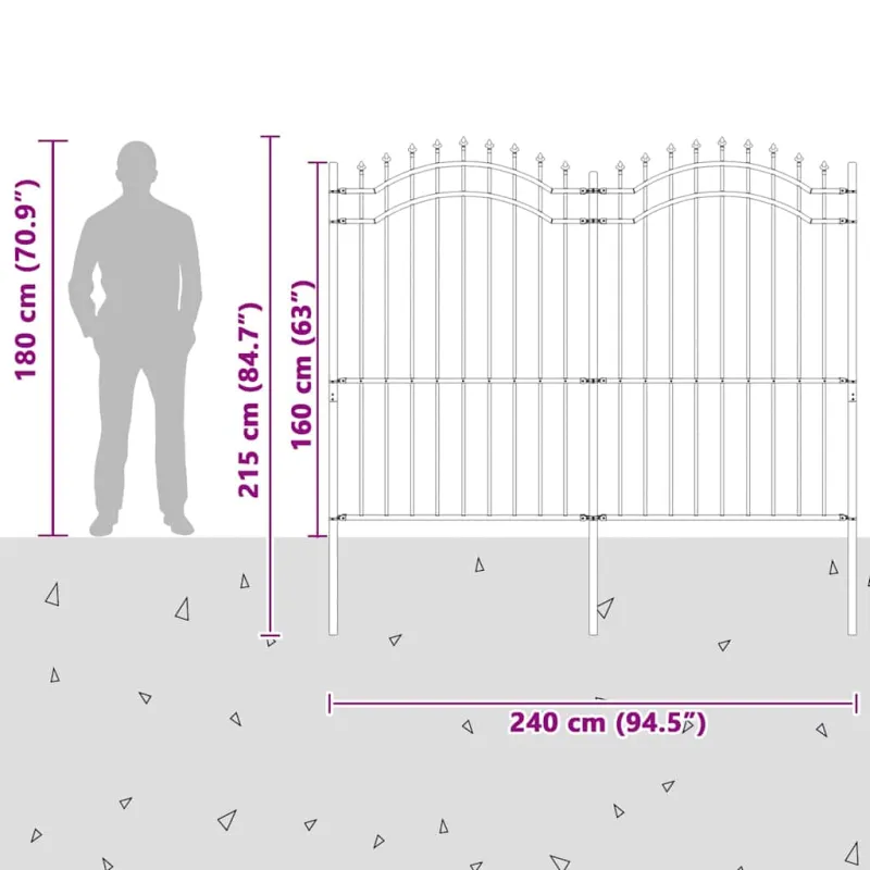 Sodo tvora Woerden Balta 240 x 215 cm