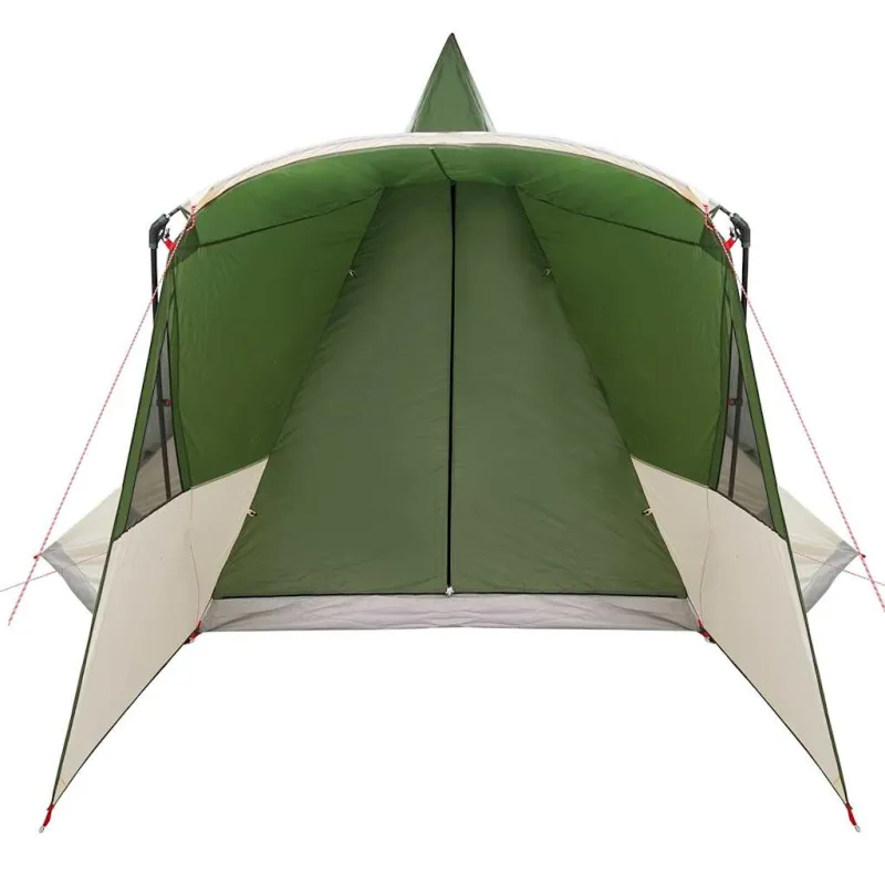 Teepee Palapinė 8 Asmenims su stogu Žalia 720 x 465 x 295 cm