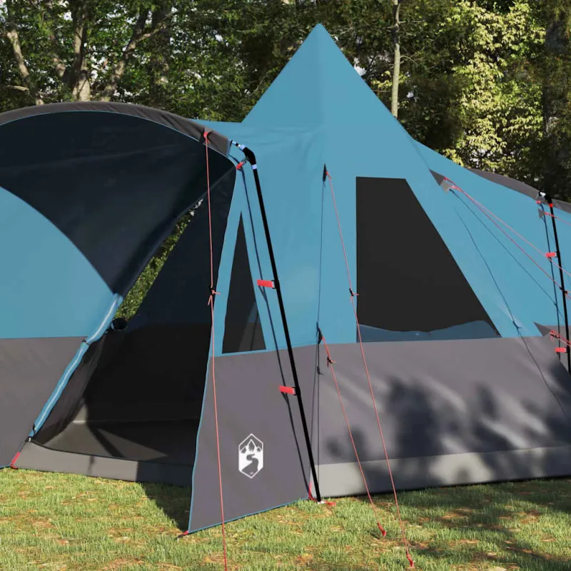Teepee palapinė 8 asmenims su stogu Mėlyna 720 x 465 x 295 cm