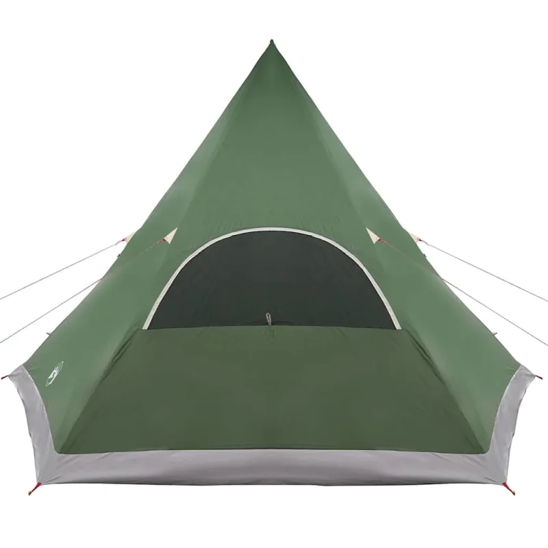 Teepee palapinė 5 žmonėms su stogu Žalia 545 x 450 x 295 cm