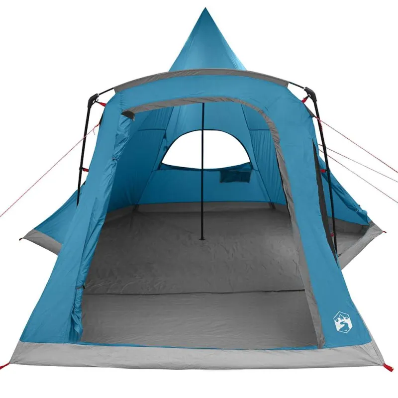 Teepee palapinė 5 žmonėms su stogu Mėlyna 545 x 450 x 295 cm