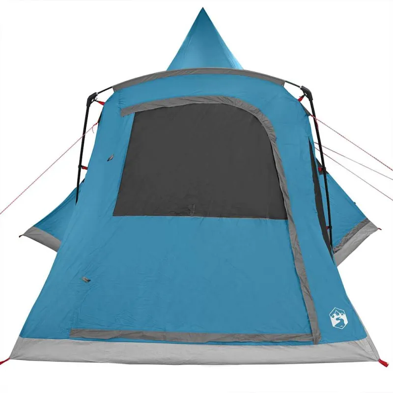 Teepee palapinė 5 žmonėms su stogu Mėlyna 545 x 450 x 295 cm