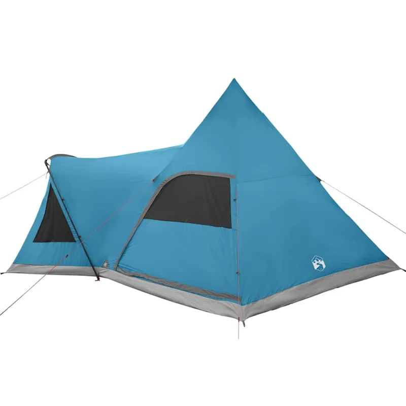 Teepee palapinė 5 žmonėms su stogu Mėlyna 545 x 450 x 295 cm
