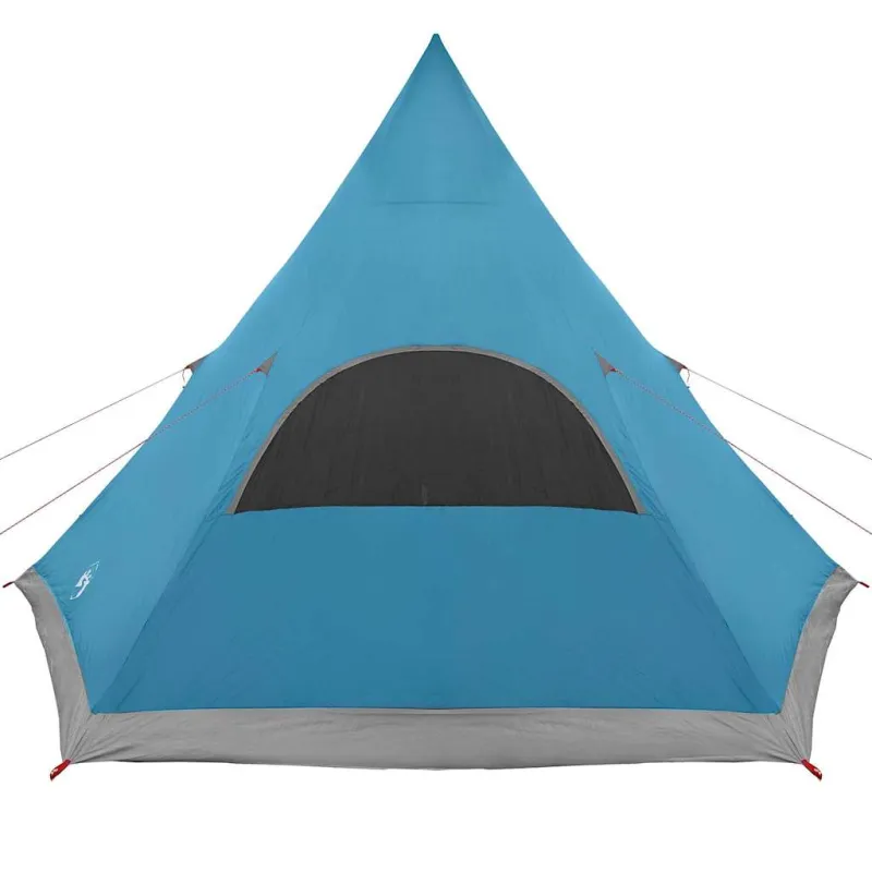 Teepee palapinė 5 žmonėms su stogu Mėlyna 545 x 450 x 295 cm