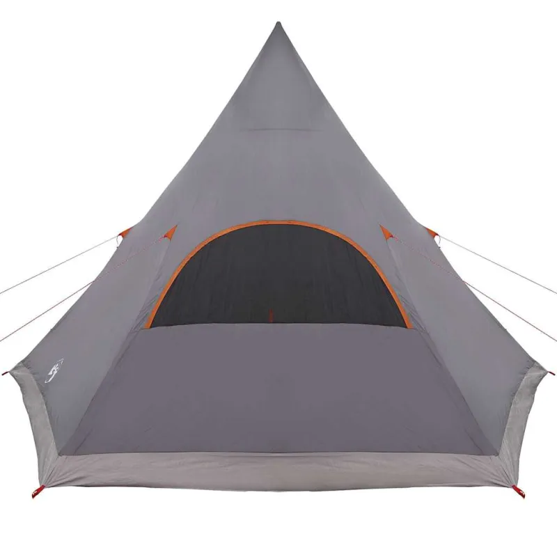 Teepee palapinė 5 žmonėms Pilka ir oranžinė 545 x 450 x 295 cm