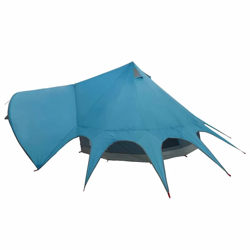 Teepee palapinė 3 asmenims Mėlyna ir Pilka 312 x 312 x 197 cm