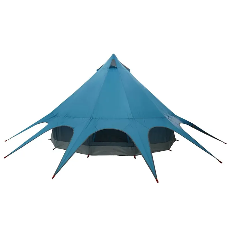 Teepee palapinė 3 asmenims Mėlyna ir Pilka 312 x 312 x 197 cm
