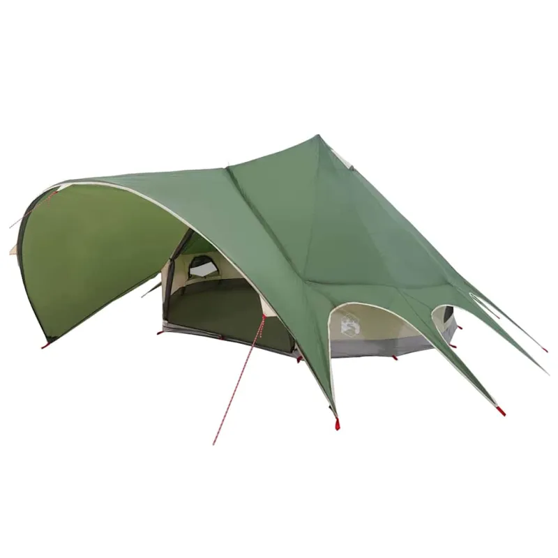 Teepee palapinė 5 žmonėms Žalia ir Pilka 415 x 415 x 247 cm