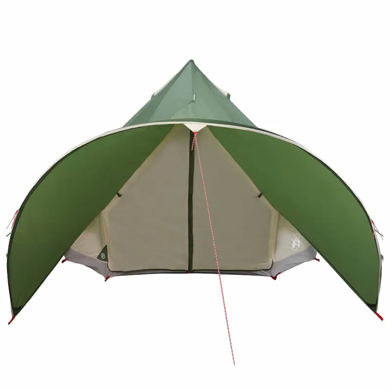 Teepee palapinė 5 žmonėms Žalia ir Pilka 415 x 415 x 247 cm
