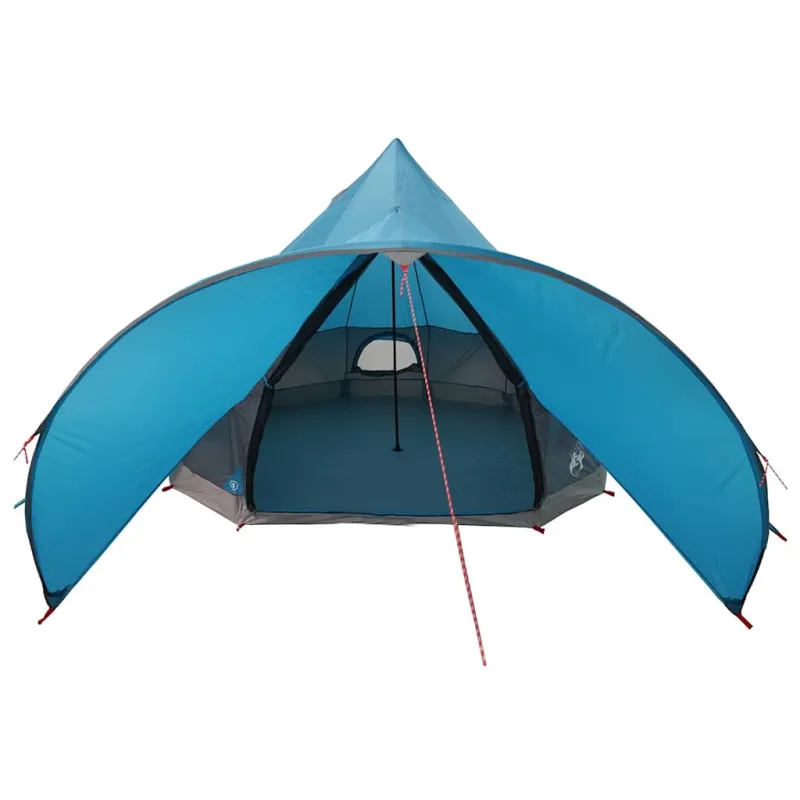 Teepee palapinė 5 žmonėms Mėlyna ir Pilka 415 x 415 x 247 cm
