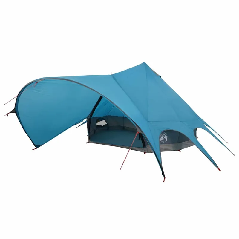 Teepee palapinė 7 asmenims Mėlyna ir Pilka 600 x 600 x 347 cm
