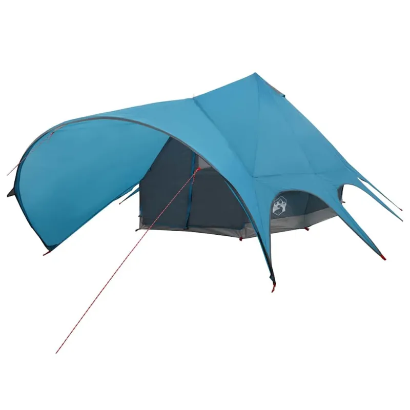 Teepee palapinė 7 asmenims Mėlyna ir Pilka 600 x 600 x 347 cm