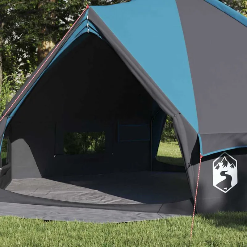 Teepee palapinė 8 asmenims Mėlyna ir Pilka 490 x 410 x 210 cm