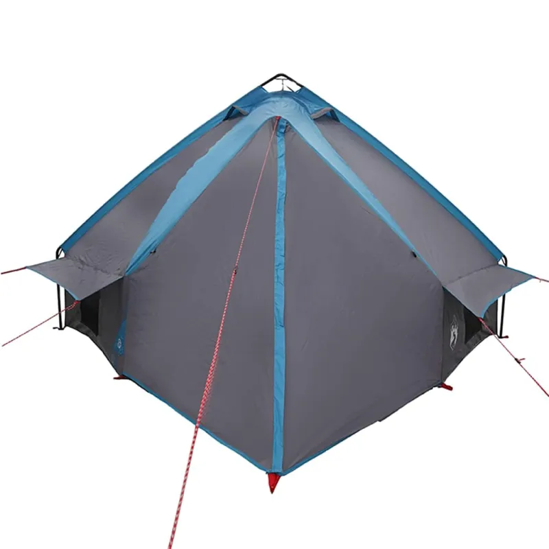Teepee palapinė 8 asmenims Mėlyna ir Pilka 490 x 410 x 210 cm