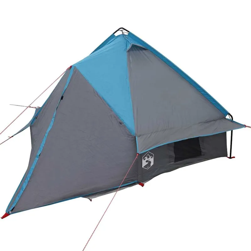 Teepee palapinė 4 asmenims Mėlyna ir Pilka 388 x 320 x 169 cm