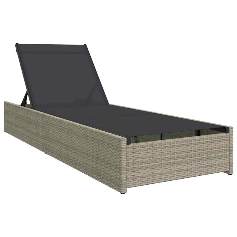 Saulės gultas Smėlio 200.5 x 70 x 75 cm poliratanas