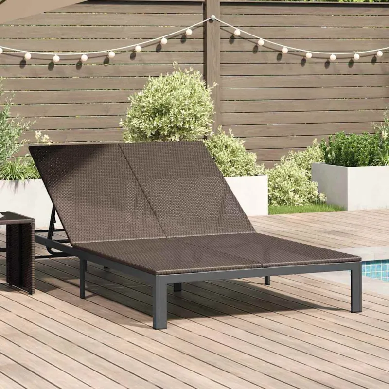 Saulėtas gultas Ruda 206 x 115 x 75 cm poliratanas