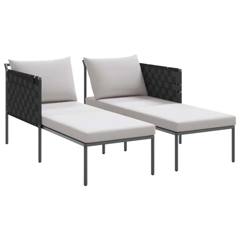Saulėtas gultas su pagalve Antracitas 153 x 115 x 69.5 cm