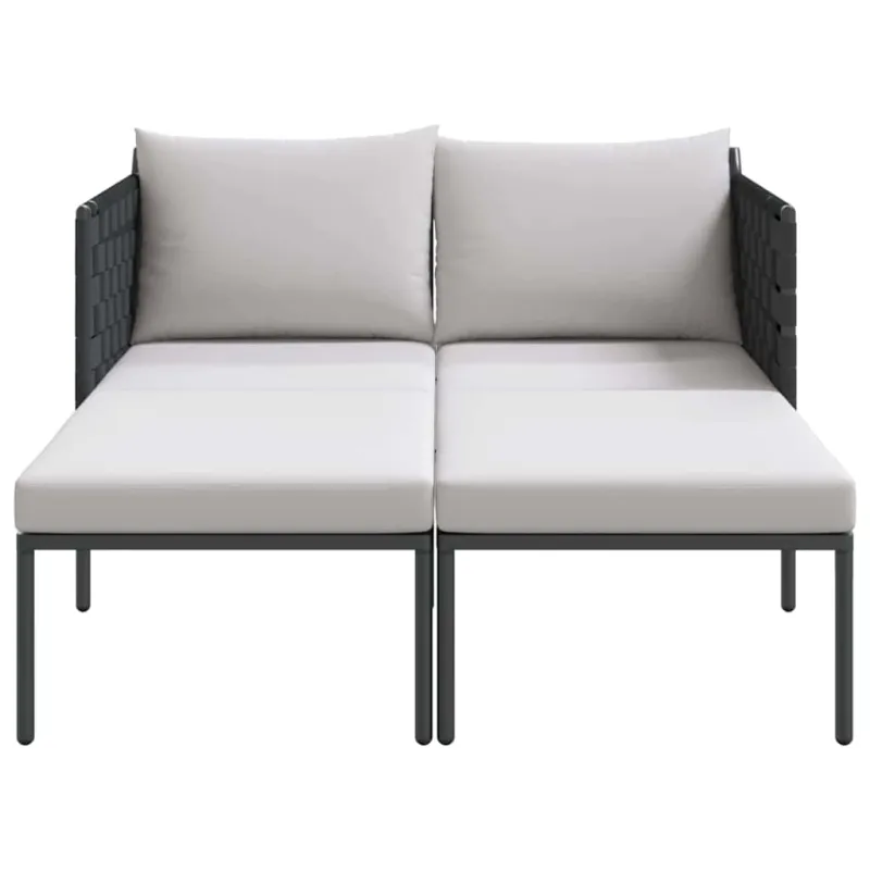 Saulėtas gultas su pagalve Antracitas 153 x 115 x 69.5 cm