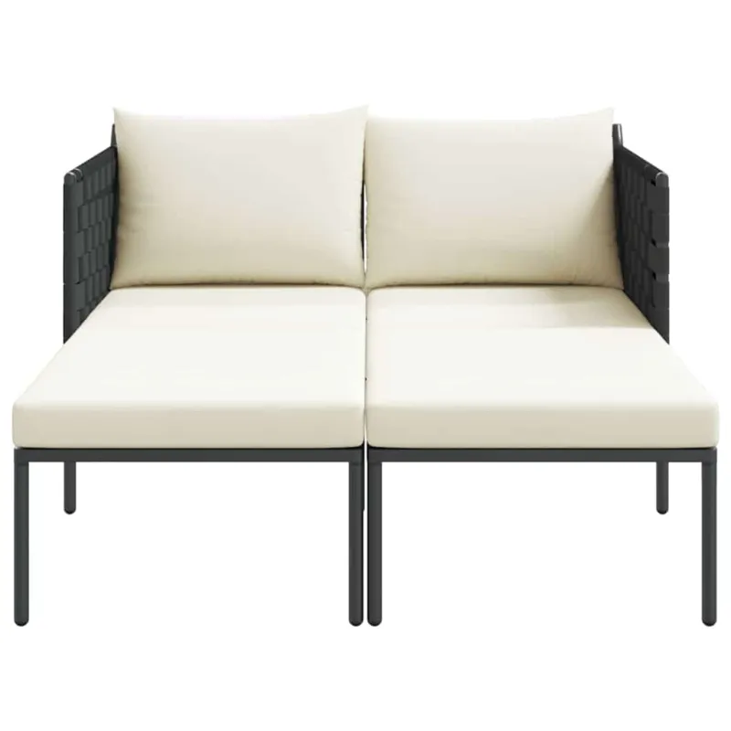 Saulėtas gultas su pagalve Antracitas 153 x 115 x 69.5 cm