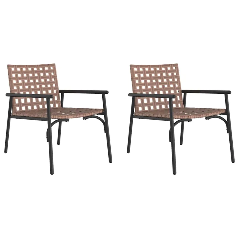 Sodo Kėdė 2 pcs Ruda 78 x 55,5 x 75,5 cm poliratanas