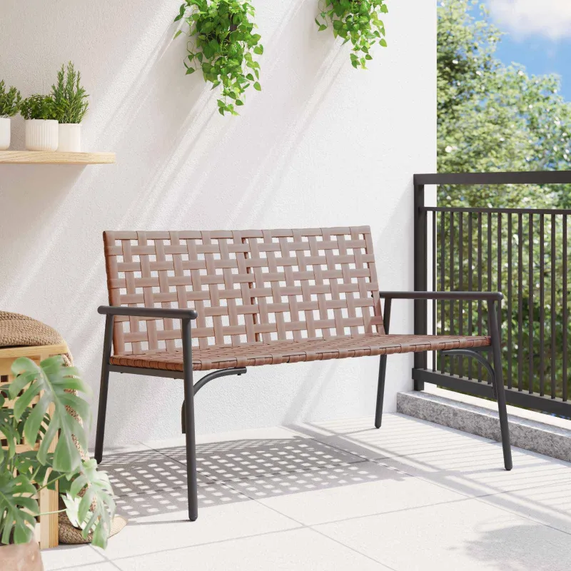 Sodo Kėdė Ruda 110,5 x 79 x 75,5 cm poliratanas