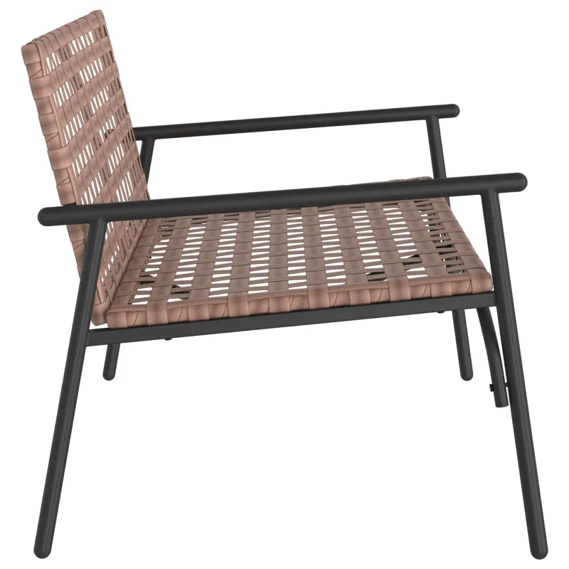 Sodo Kėdė Ruda 110,5 x 79 x 75,5 cm poliratanas