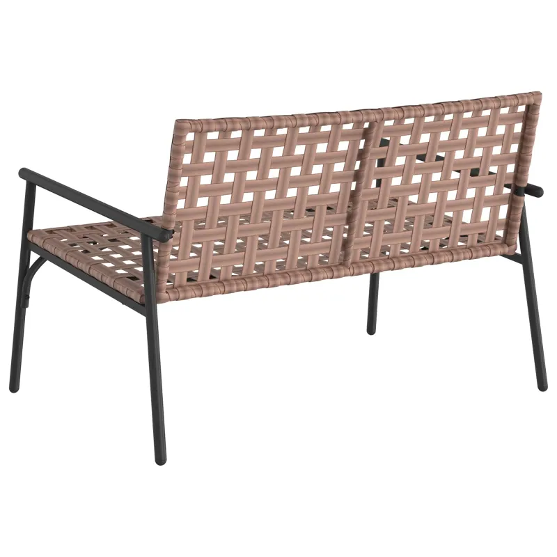 Sodo Kėdė Ruda 110,5 x 79 x 75,5 cm poliratanas