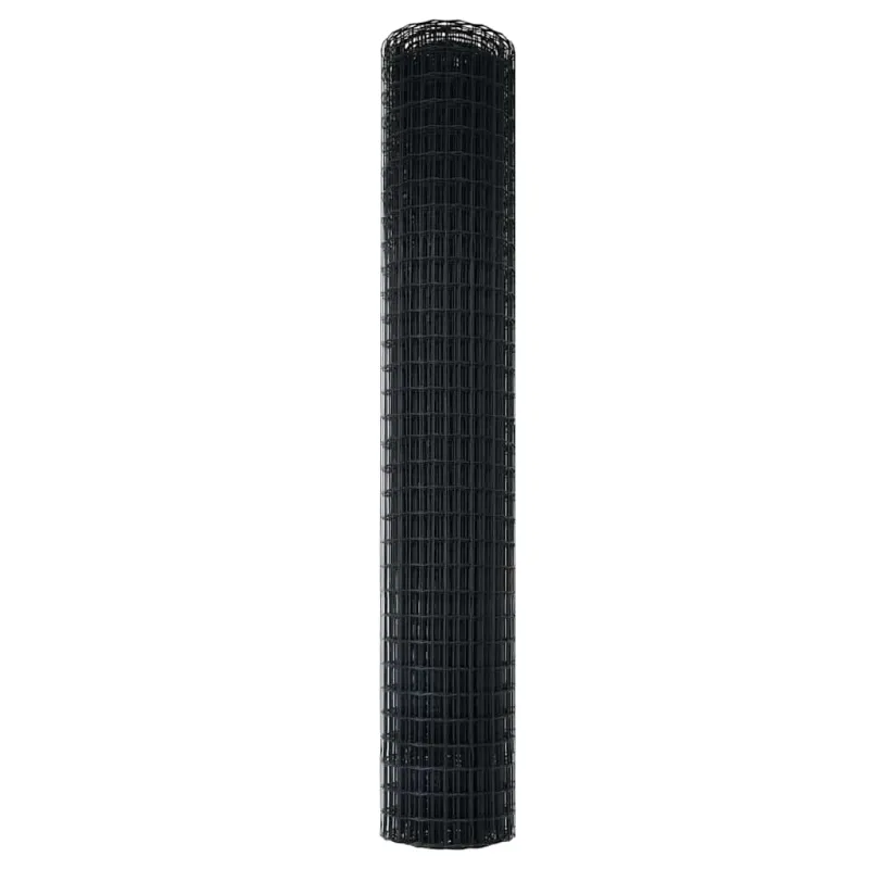 Euro tvora Pilka 1,6 x 10 m PVC padengta geležis