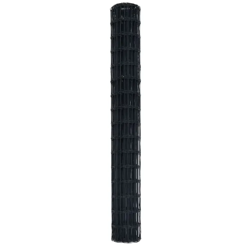 Euro tvora Pilka 1.5 x 10 m PVC padengta geležis