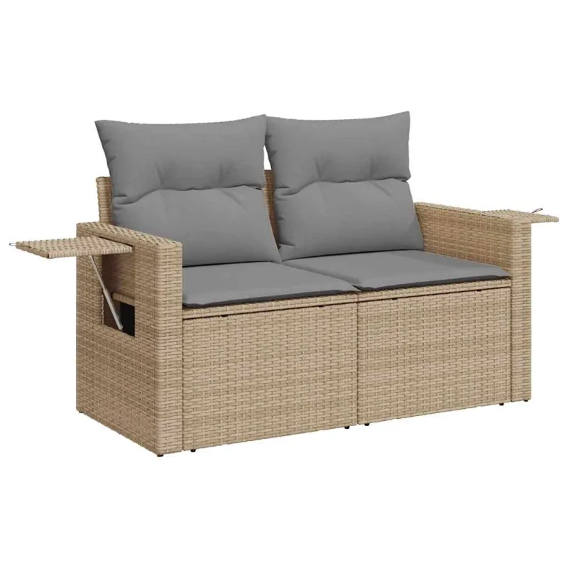 Sodo komplekti, 9 osaa, pehmusteet, hiekka, polyratamiini