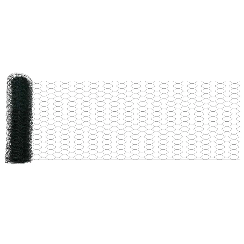 Heksagoninė tvora Žalia 0,5 x 10 m PVC