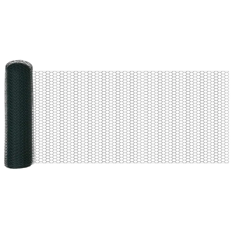 Heksagoninė tvora Žalia 0,6 x 10 m PVC