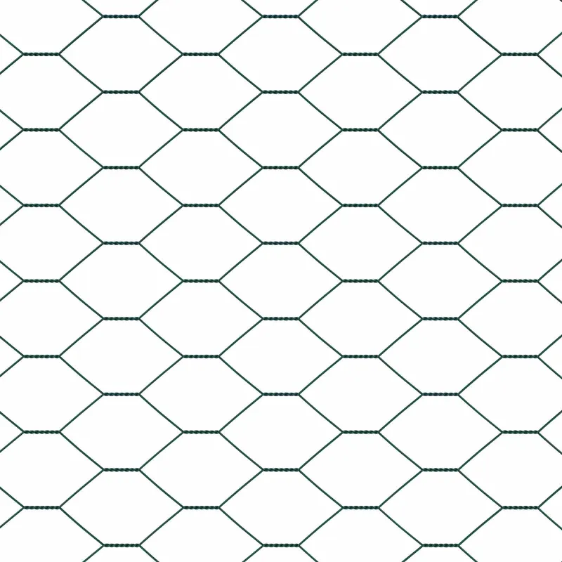 Heksagoninė tvora Žalia 0,8 x 10 m PVC