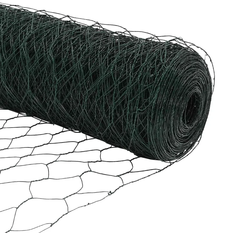Heksagoninė tvora Žalia 1 x 10 m PVC