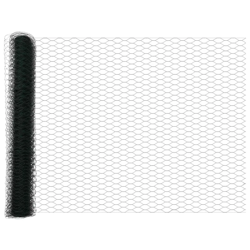 Heksagoninė tvora Žalia 1 x 10 m PVC