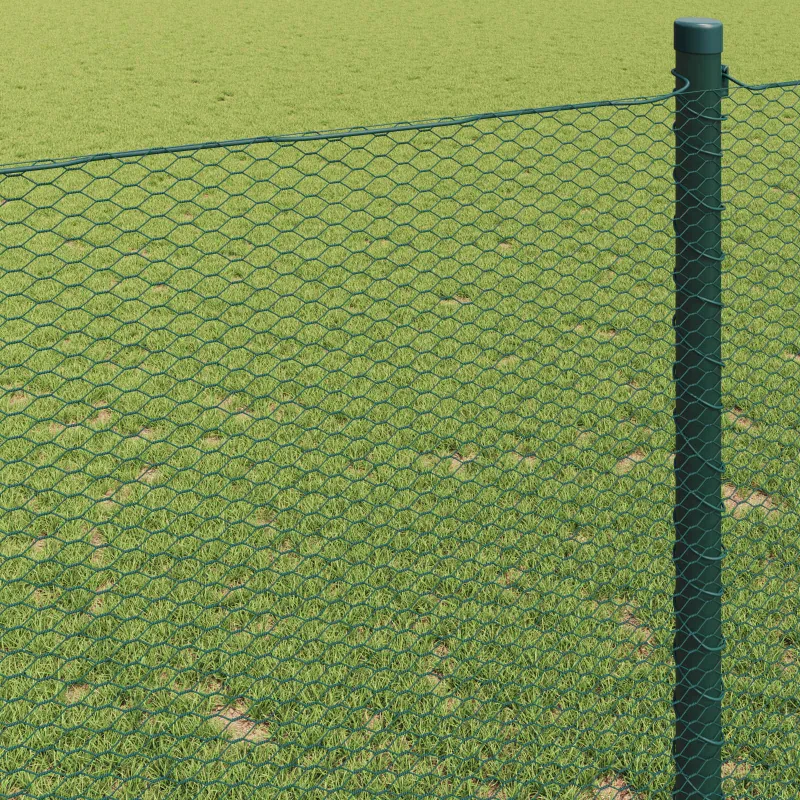 Heksagoninė tvora Žalia 1,2 x 10 m PVC