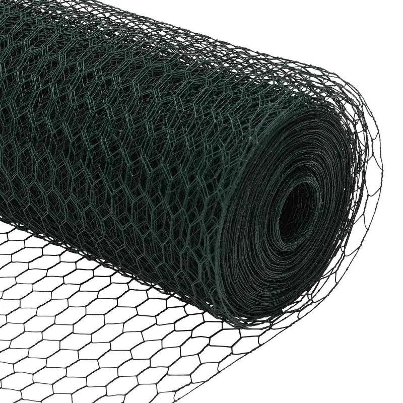 Heksagoninė tvora Žalia 1,4 x 10 m PVC