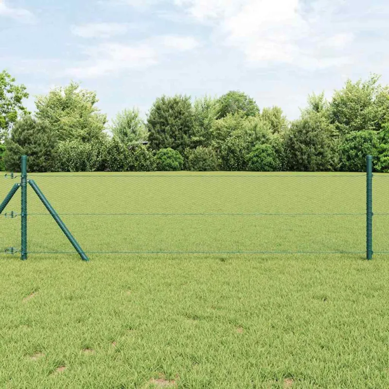 Heksagoninė tvora Žalia 0,4 x 25 m PVC