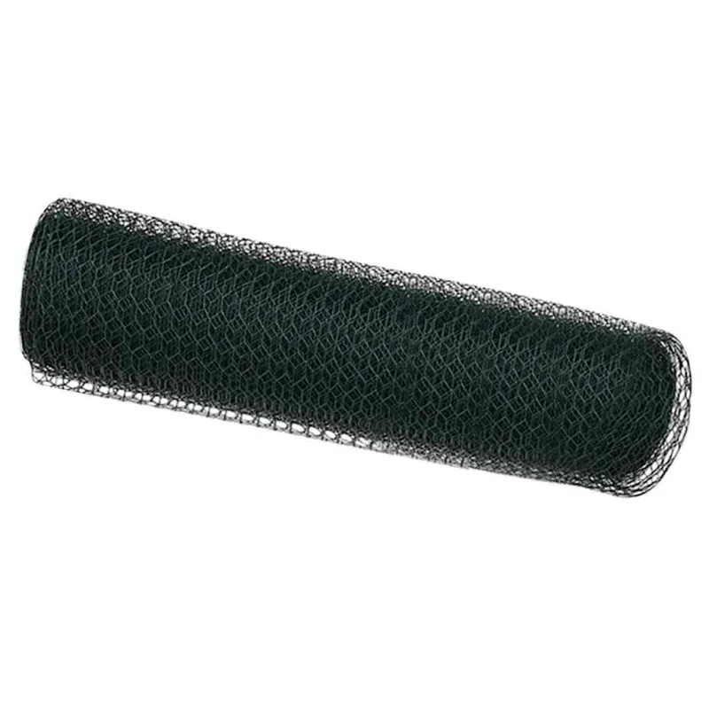Heksagoninė tvora Žalia 0,6 x 25 m PVC