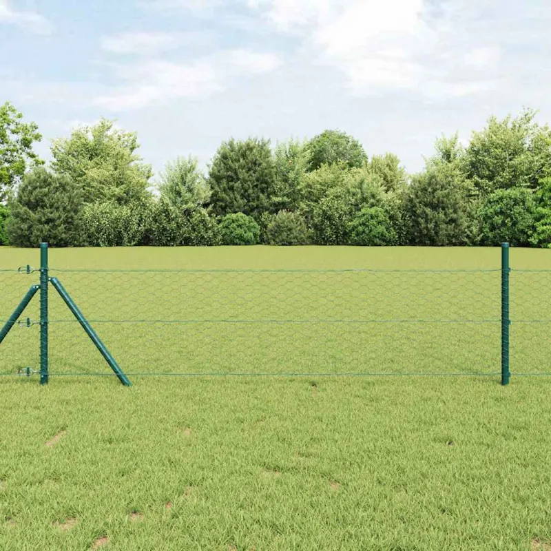 Heksagoninė tvora Žalia 0,8 x 50 m PVC