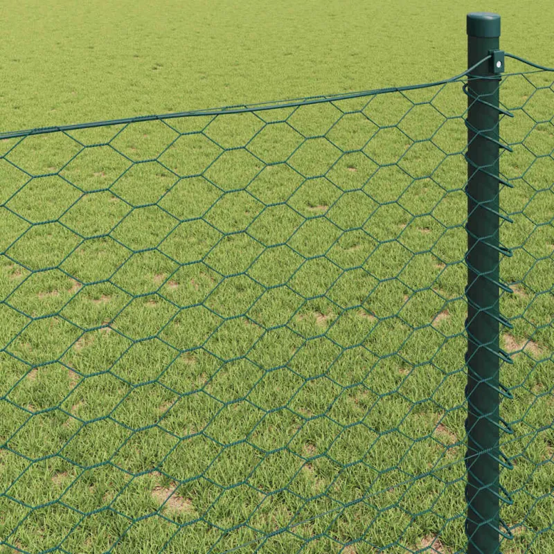 Heksagoninė tvora Žalia 1 x 50 m PVC