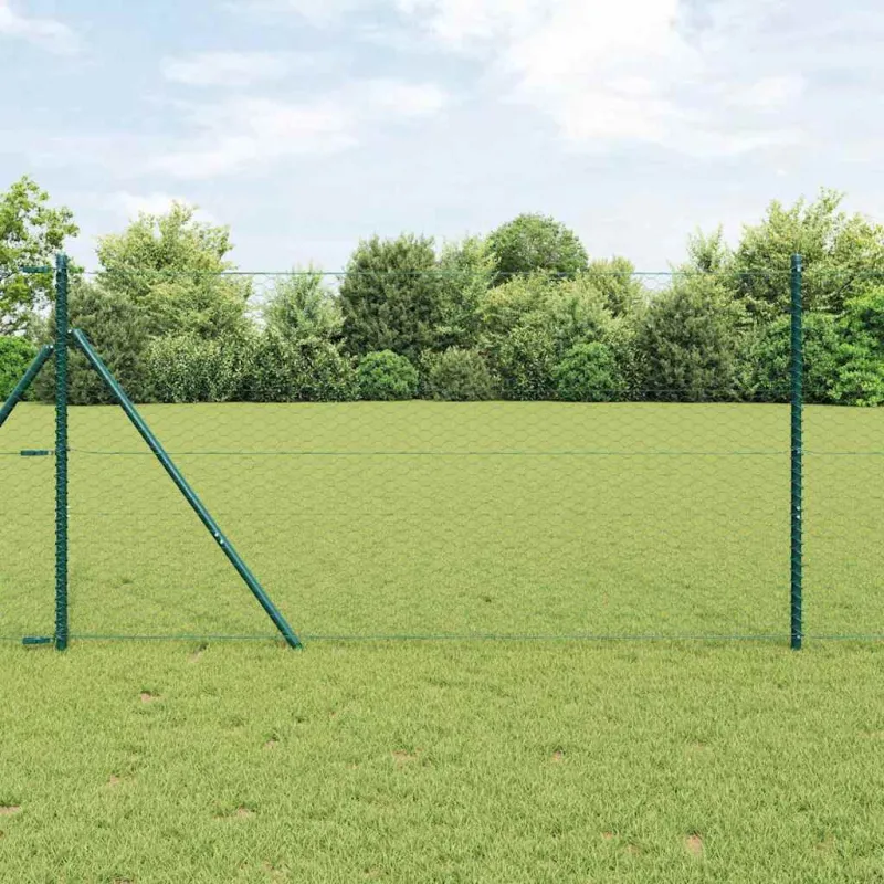 Heksagoninė tvora Žalia 1,2 x 50 m PVC