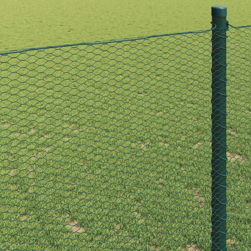 Heksagoninė tvora Žalia 1 x 100 m PVC
